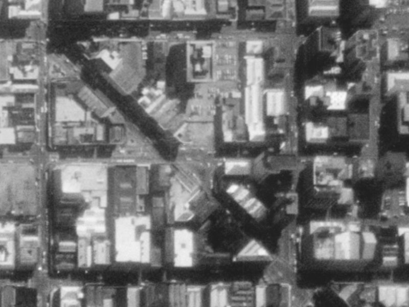 149 Cashel Street from the air, 1975-1979