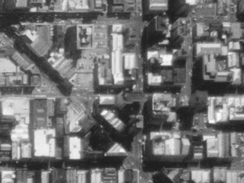 171 Cashel Street from the air, 1975-1979