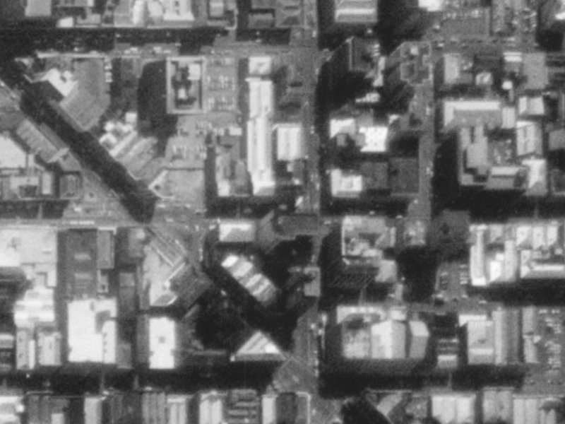 173 Cashel Street from the air, 1975-1979