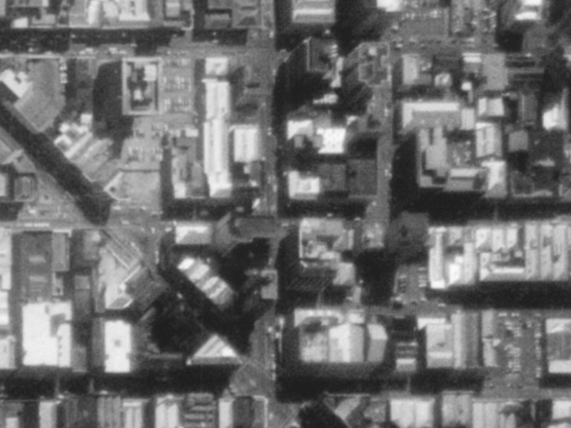 138 Manchester Street from the air, 1975-1979