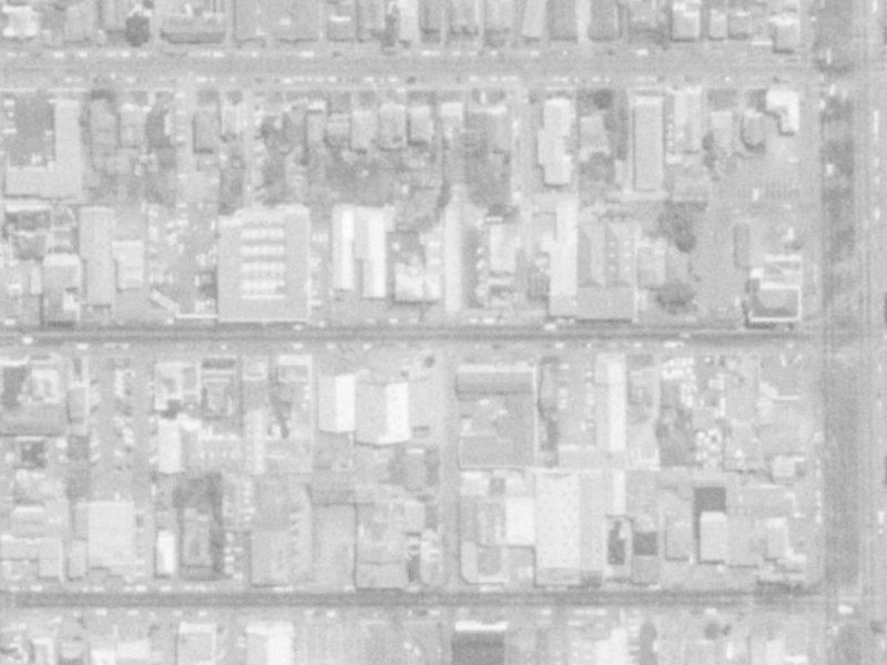 314 Cashel Street from the air, 1975-1979