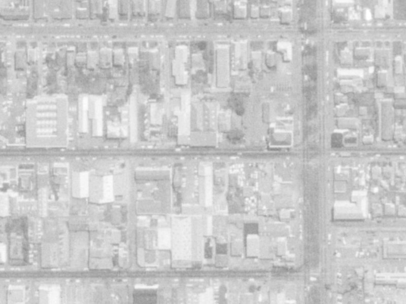 332 Cashel Street from the air, 1975-1979
