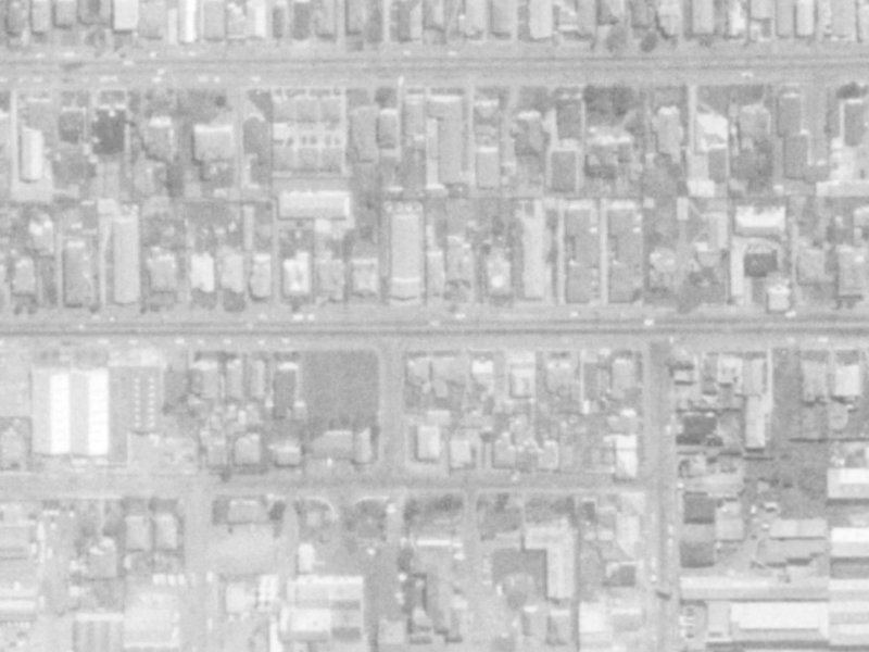 395 Cashel Street from the air, 1975-1979