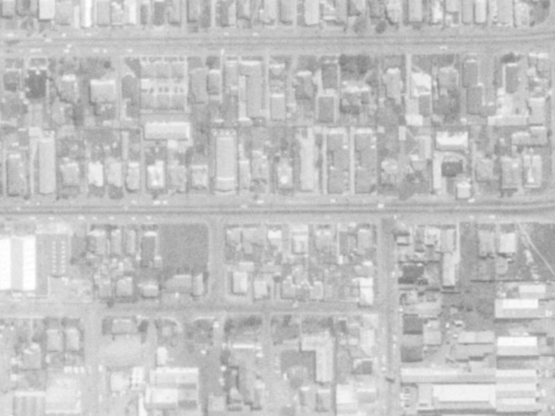 1/395 Cashel Street from the air, 1975-1979