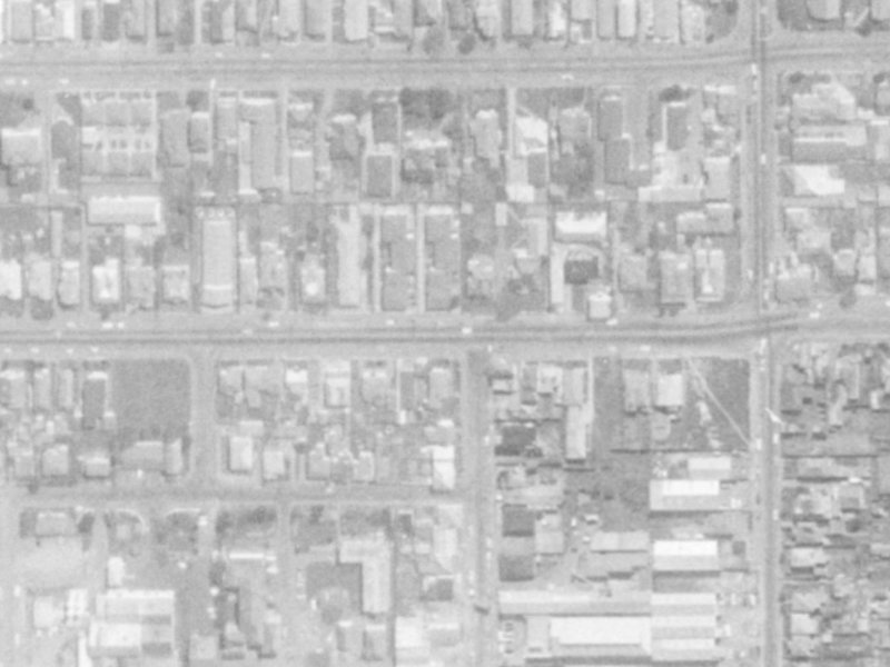 426 Cashel Street from the air, 1975-1979