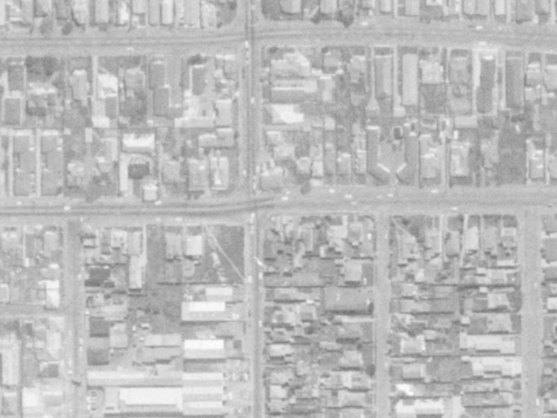42 Stanmore Road from the air, 1975-1979