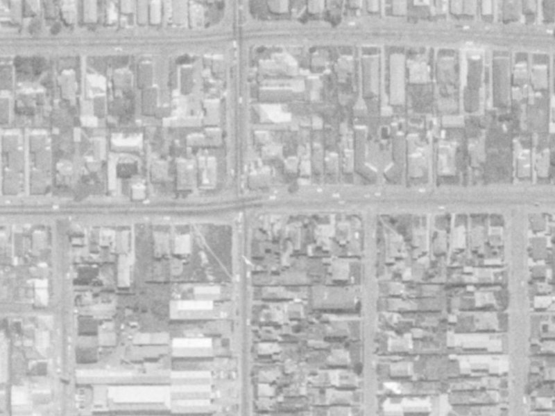 456 Cashel Street from the air, 1975-1979