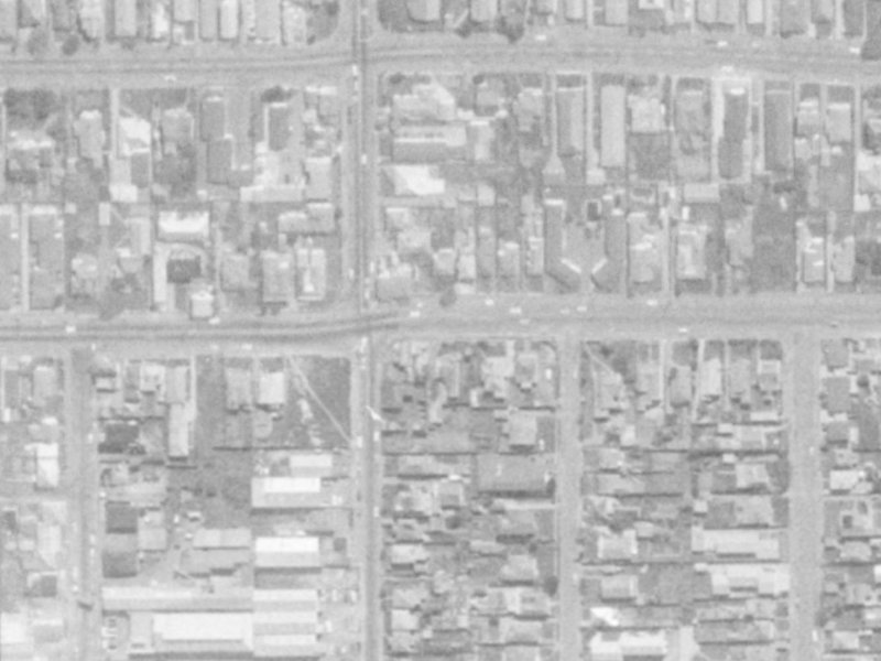 460 Cashel Street from the air, 1975-1979