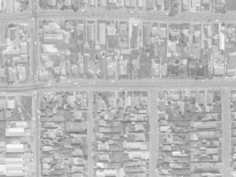 474 Cashel Street from the air, 1975-1979