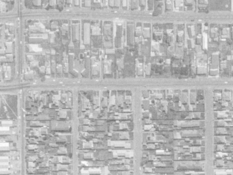476 Cashel Street from the air, 1975-1979