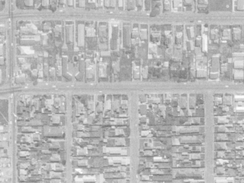 480 Cashel Street from the air, 1975-1979