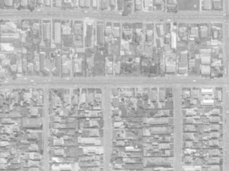 486 Cashel Street from the air, 1975-1979