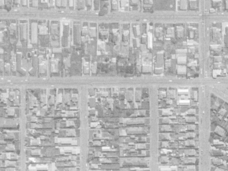 496 Cashel Street from the air, 1975-1979
