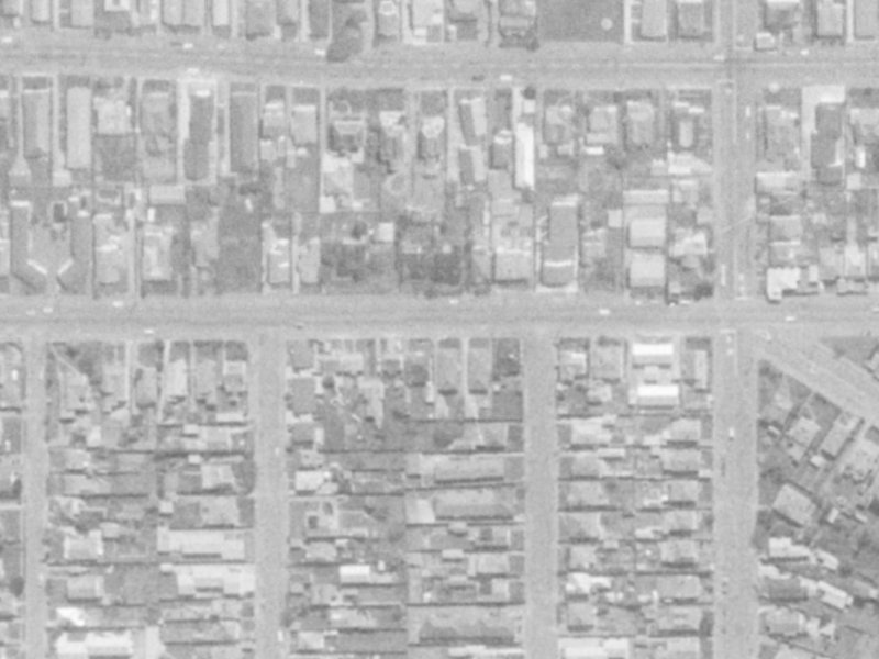 500 Cashel Street from the air, 1975-1979