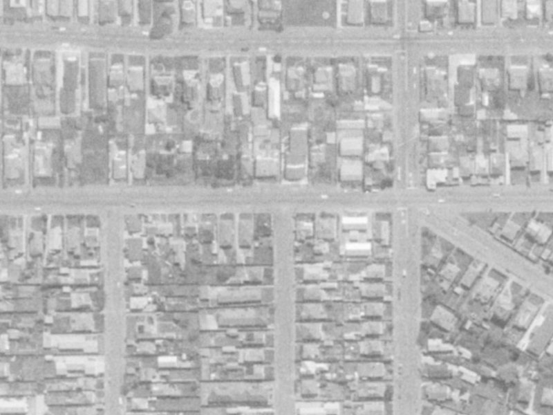508 Cashel Street from the air, 1975-1979