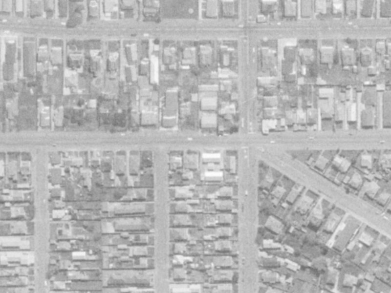 514 Cashel Street from the air, 1975-1979