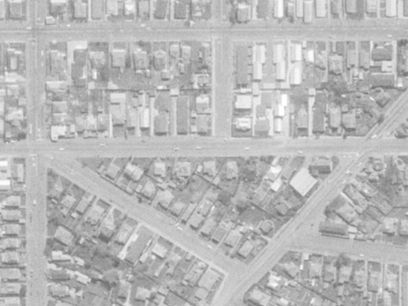 550 Cashel Street from the air, 1975-1979