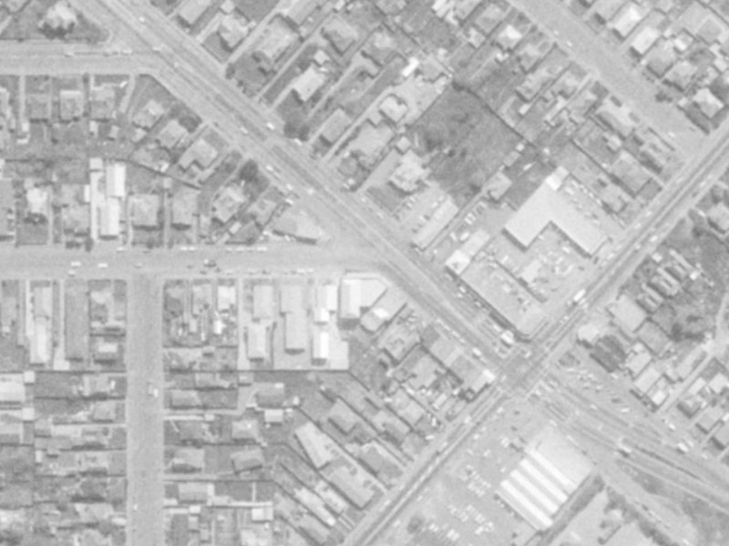 218 Linwood Avenue from the air, 1975-1979