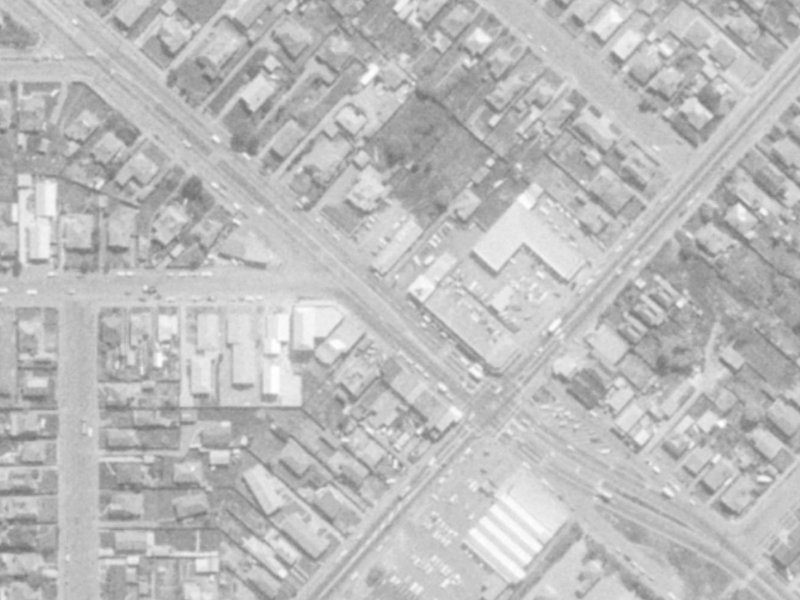 233 Linwood Avenue from the air, 1975-1979