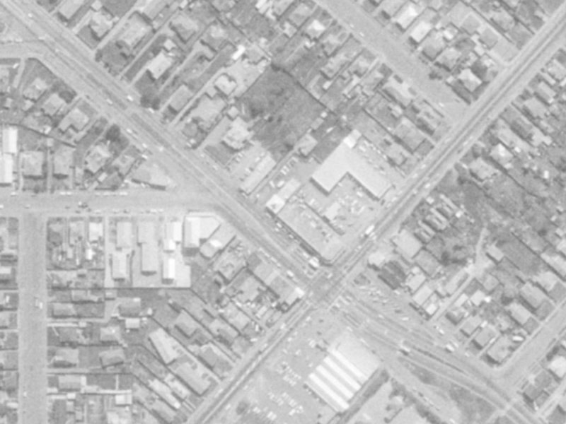 235 Linwood Avenue from the air, 1975-1979