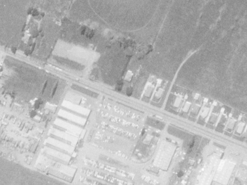 72 Buchanans Road from the air, 1975-1979