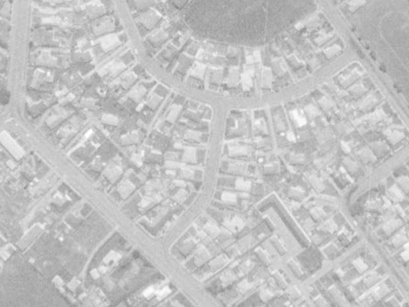9 Algidus Street from the air, 1975-1979