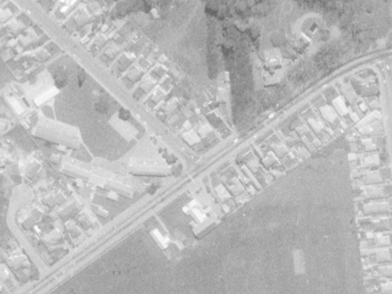 58B Main South Road from the air, 1975-1979
