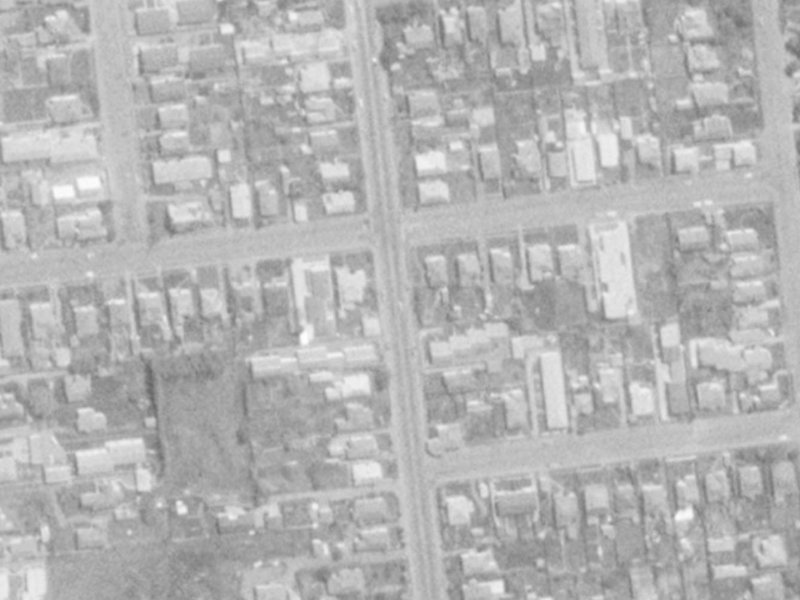 156 Clarence Street from the air, 1975-1979