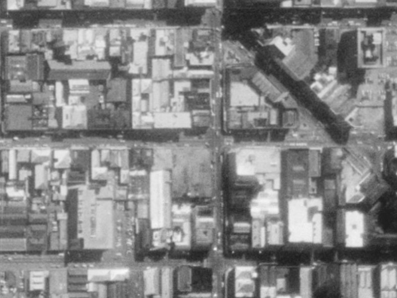 675 Colombo Street from the air, 1975-1979