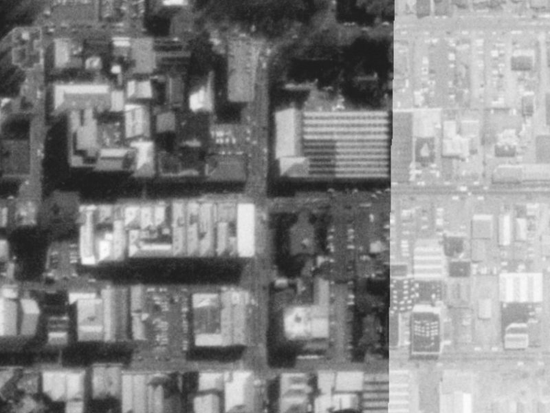 236 Cashel Street from the air, 1975-1979