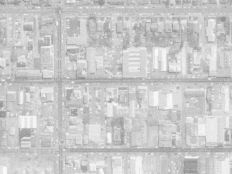 292 Cashel Street from the air, 1975-1979