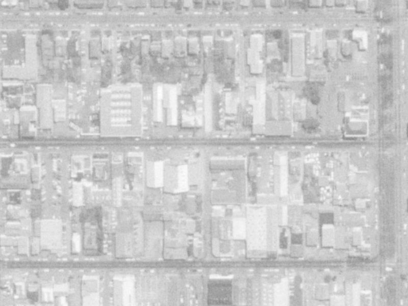 318 Cashel Street from the air, 1975-1979