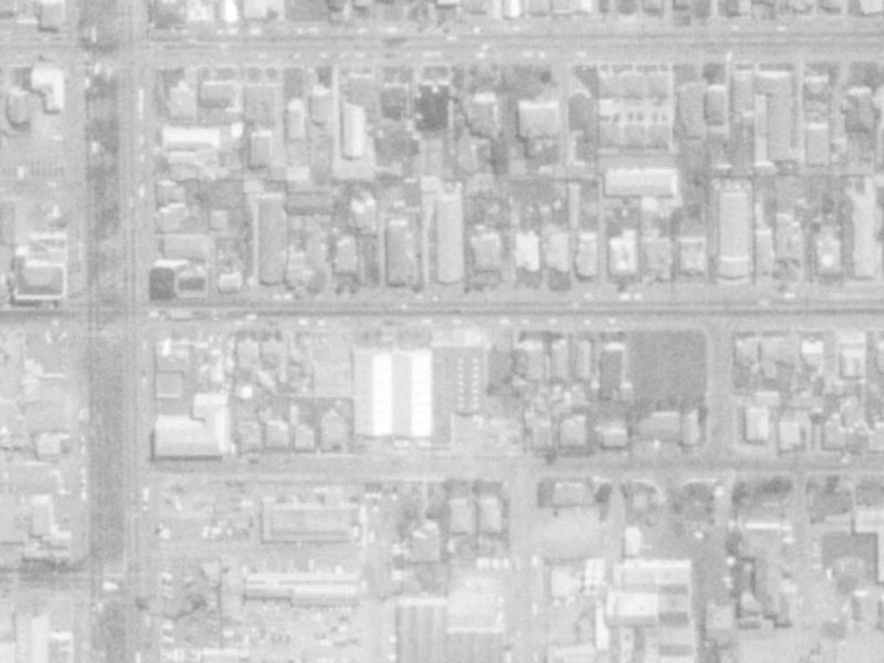 378 Cashel Street from the air, 1975-1979
