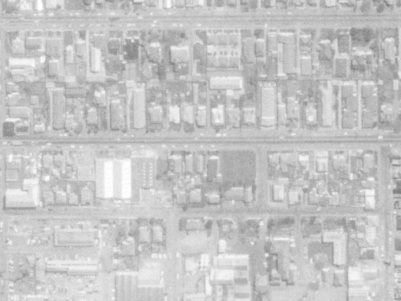 392 Cashel Street from the air, 1975-1979