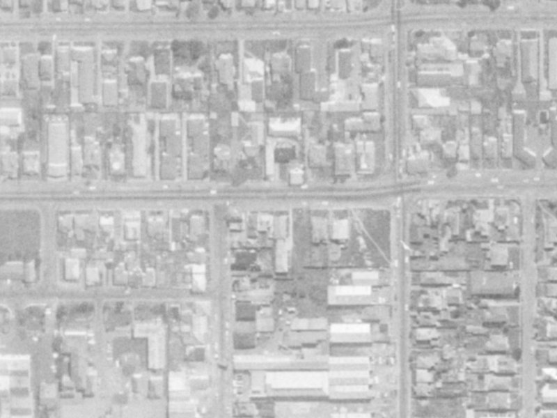 434 Cashel Street from the air, 1975-1979