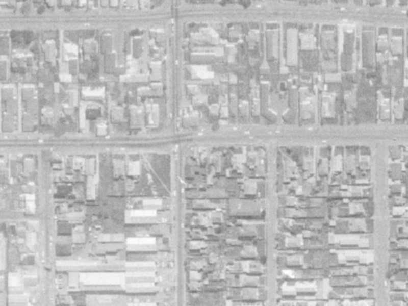 42D Stanmore Road from the air, 1975-1979