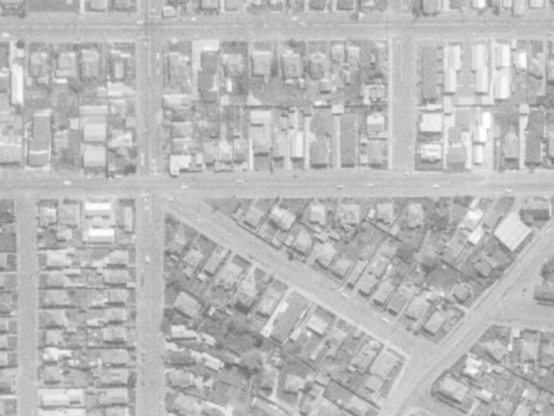 532 Cashel Street from the air, 1975-1979