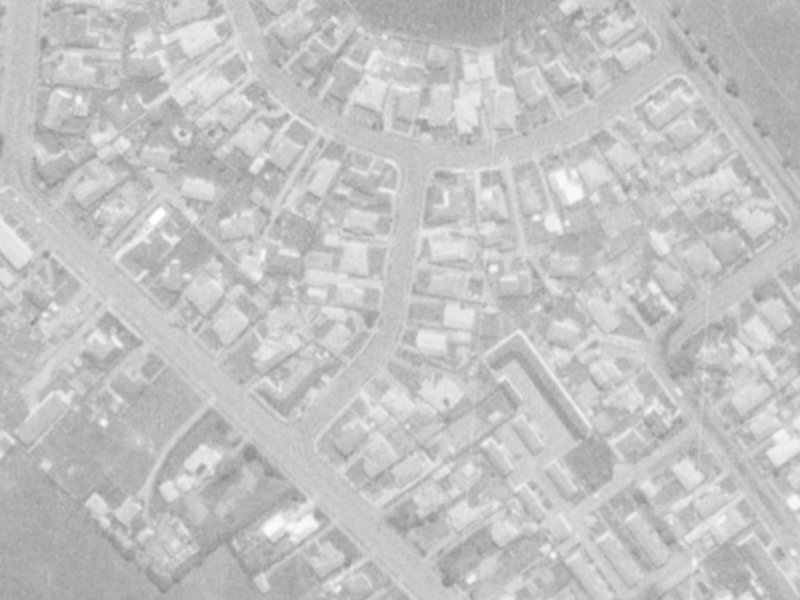 10 Algidus Street from the air, 1975-1979