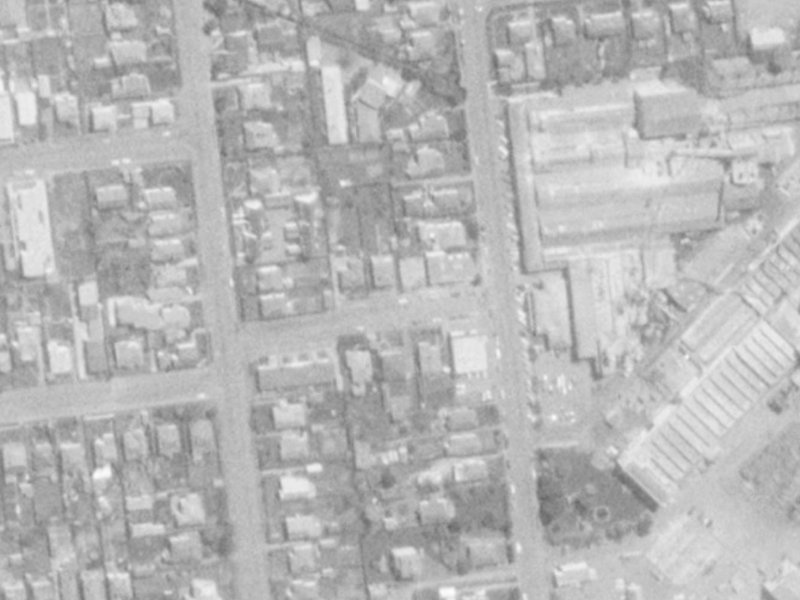 4 Burdale Street from the air, 1975-1979