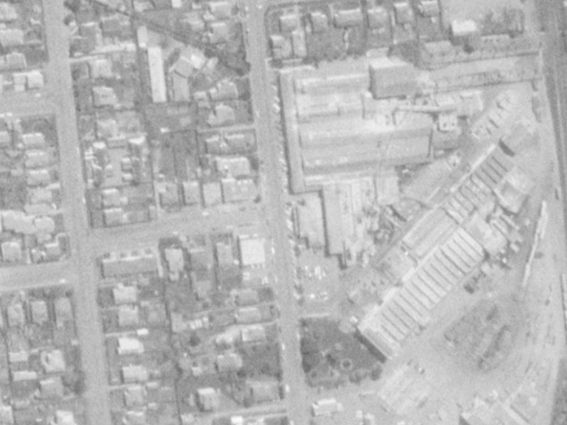 58 Mandeville Street from the air, 1975-1979