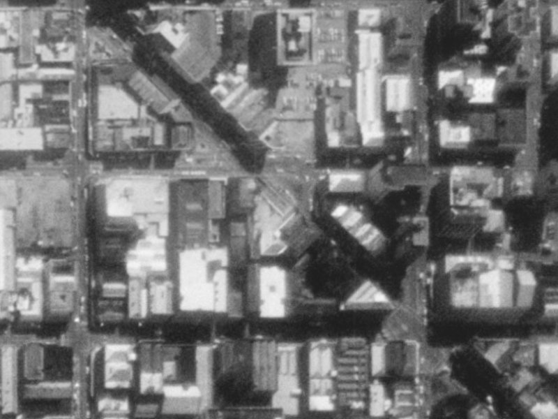 1/166 Cashel Street from the air, 1975-1979