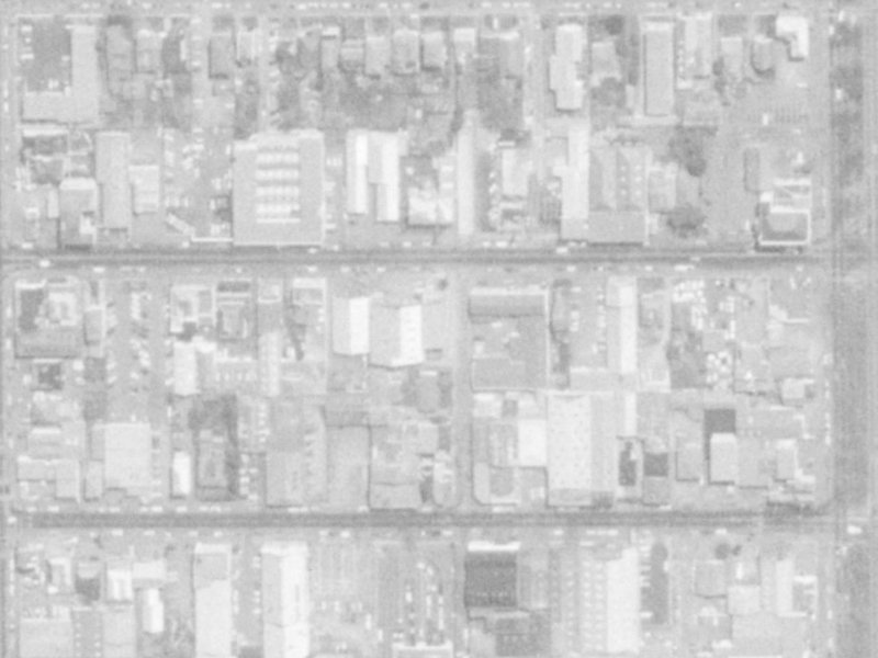 7 Clarkson Avenue from the air, 1975-1979