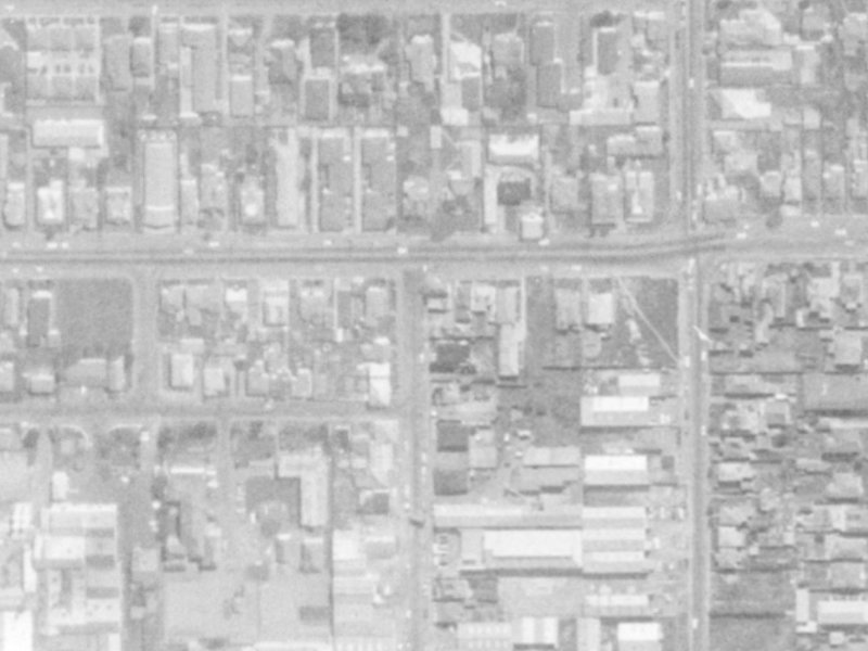50 Saxon Street from the air, 1975-1979