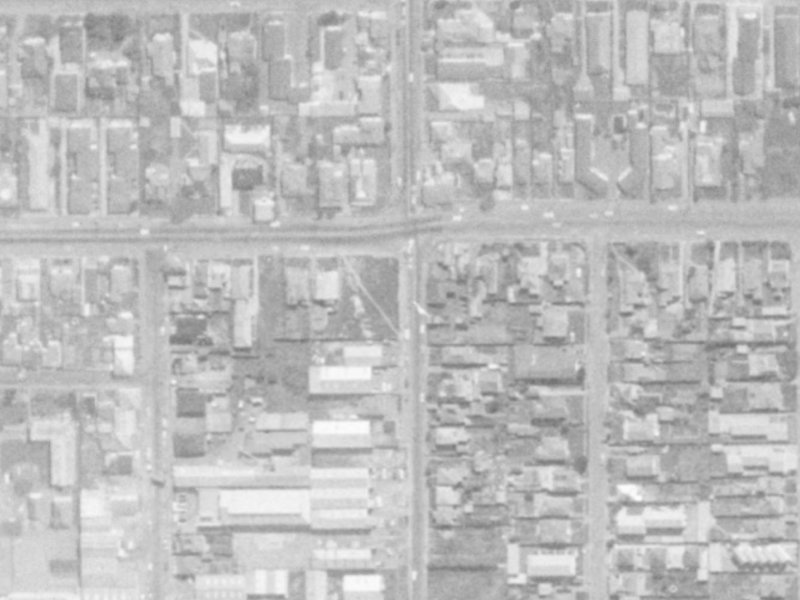 3/446 Cashel Street from the air, 1975-1979