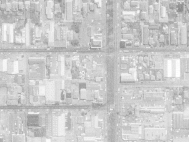 119 Fitzgerald Avenue from the air, 1975-1979