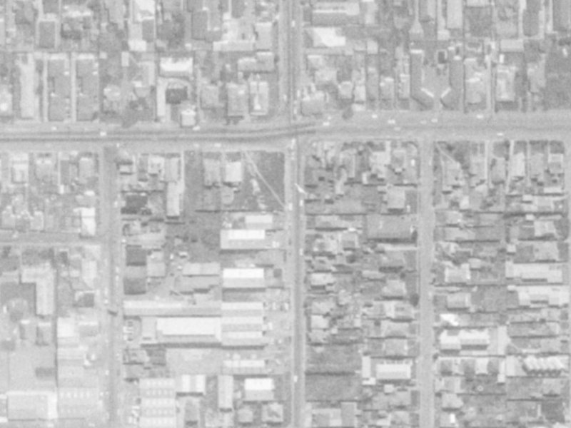 29-31 Stanmore Road from the air, 1975-1979