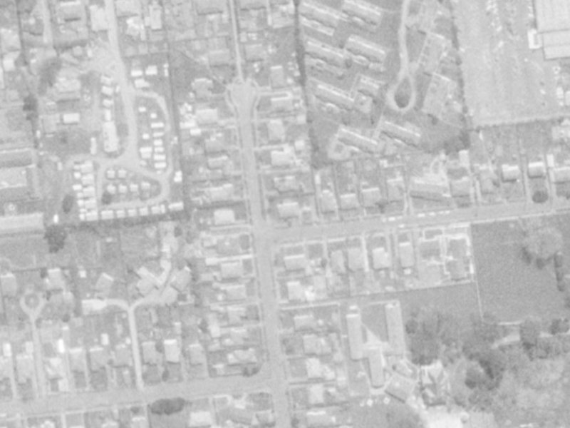 1 Haynes Avenue from the air, 1975-1979