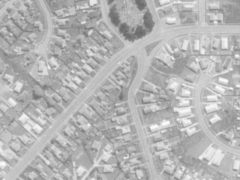 59 McGregors Road from the air, 1975-1979