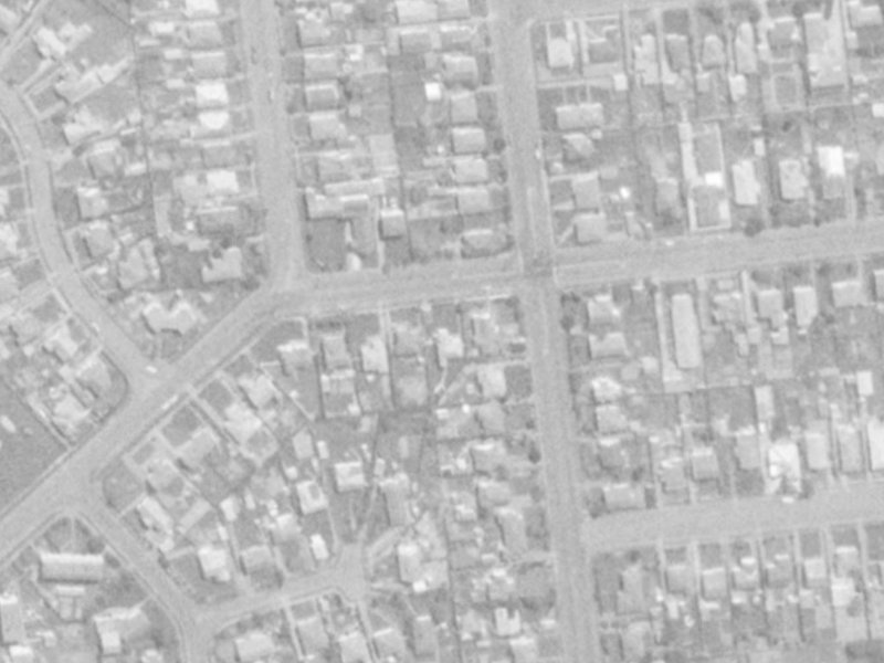 101 Peverel Street from the air, 1975-1979