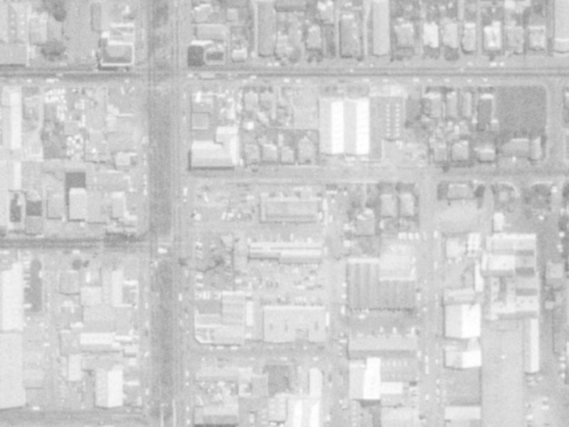 100 Fitzgerald Avenue from the air, 1975-1979